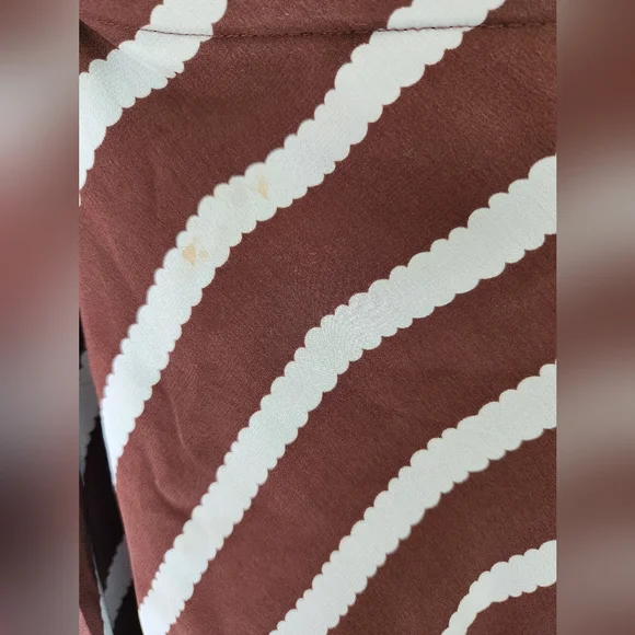 Sunny Leigh Baby blue and brown striped skirt - Picture 6 of 11